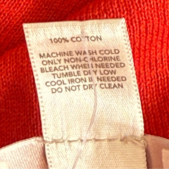 LOFT Vibrant Vermillion Women's Button Up Cardigan Thin Sweater Sz L - Picture 9 of 11